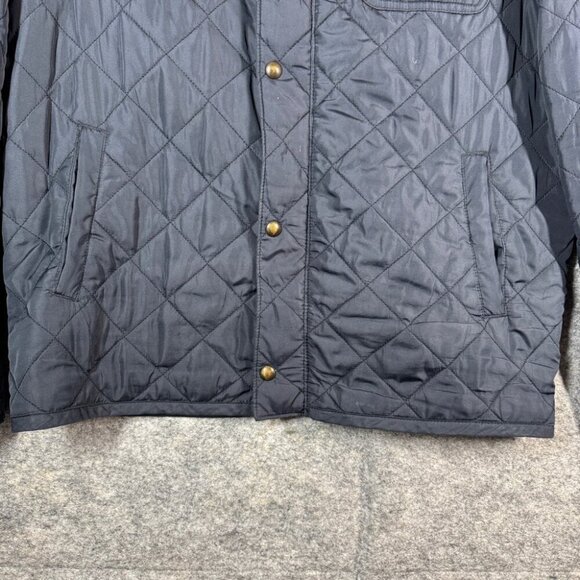 Gap Men's Water Resistant Fisherman Quilted Navy Blue Barn Chore Jacket Size MEA - Picture 3 of 15